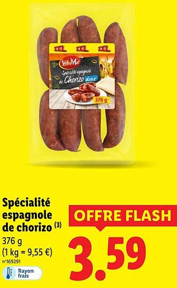 Spécialité espagnole de chorizo