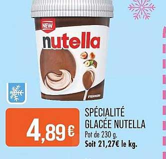 SPÉCIALITÉ GLACÉE NUTELLA