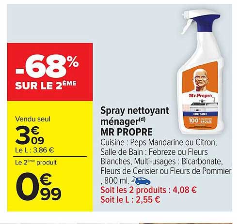 Spray nettoyant ménage(r) MR PROPRE