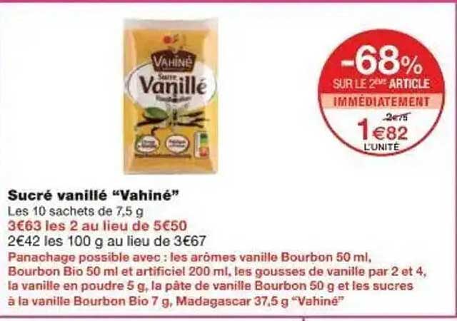 Sucré vanillé "Vahiné"