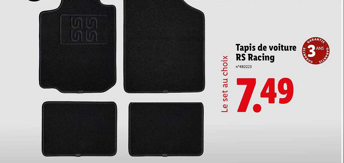 Tapis de voiture RS Racing