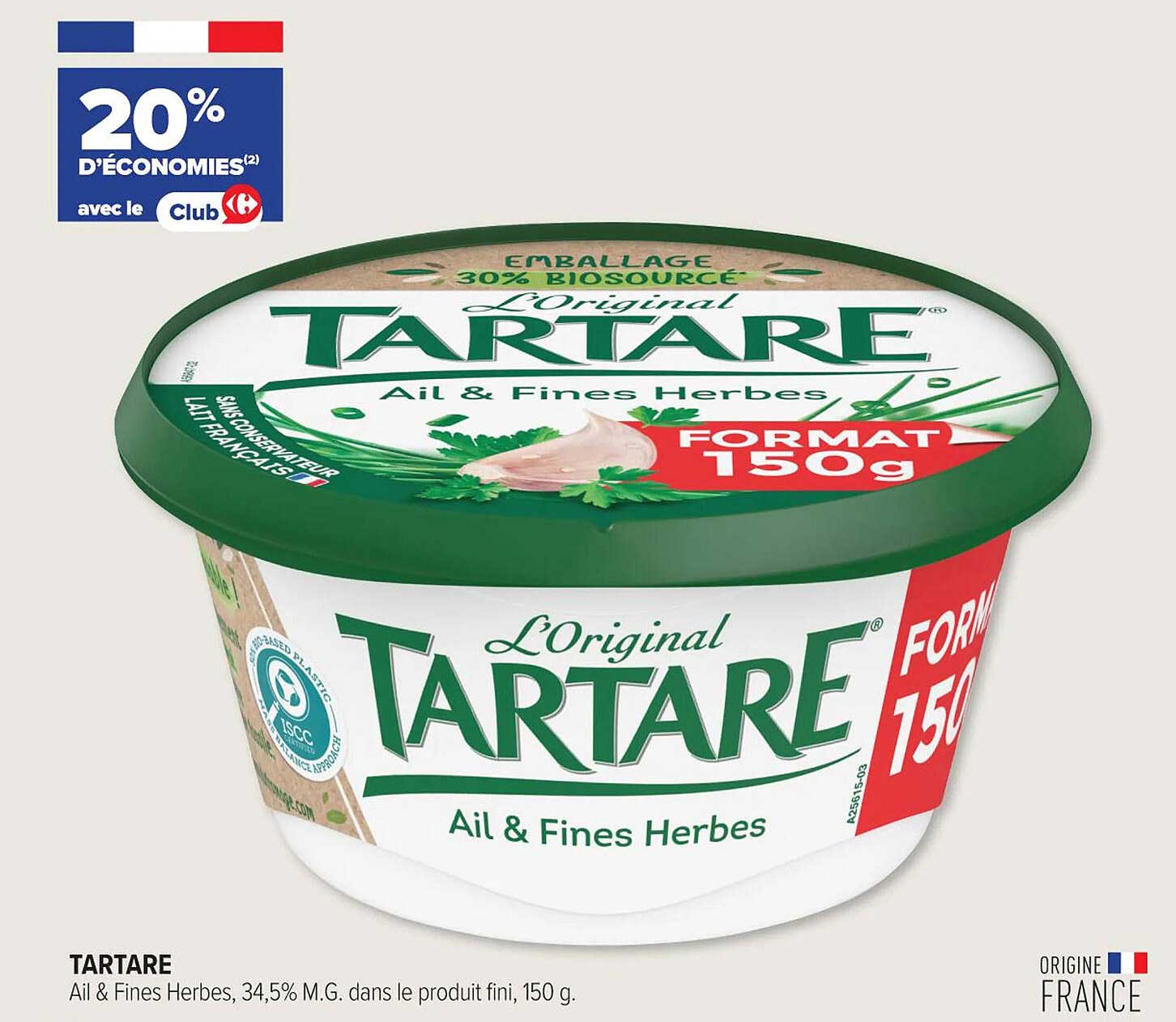 TARTARE Ail & Fines Herbes 150g