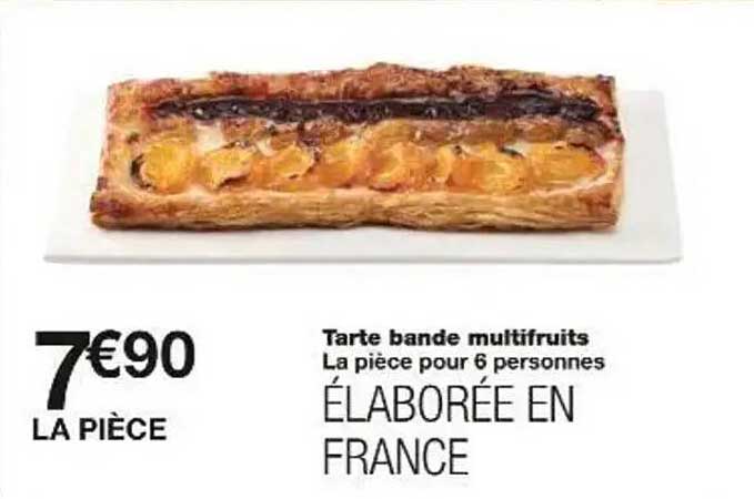 Tarte bande multifruits