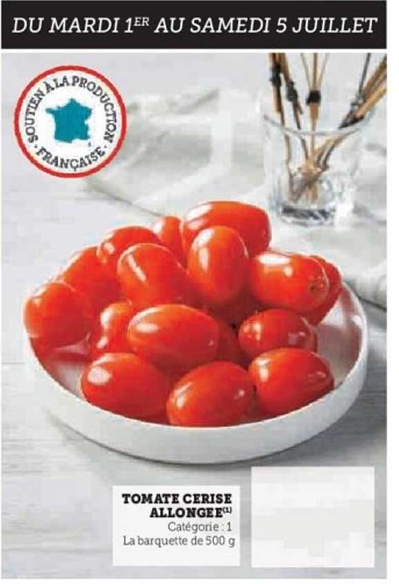 TOMATE CERISE ALLONGÉE