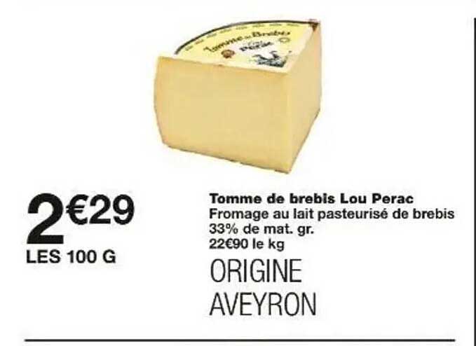 Tomme de brebis Lou Perac