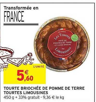 TOURTE BRIOCHÉE DE POMME DE TERRE TOURTES LIMOUSINES