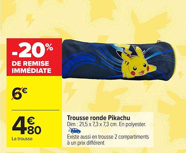 Trousse ronde Pikachu
