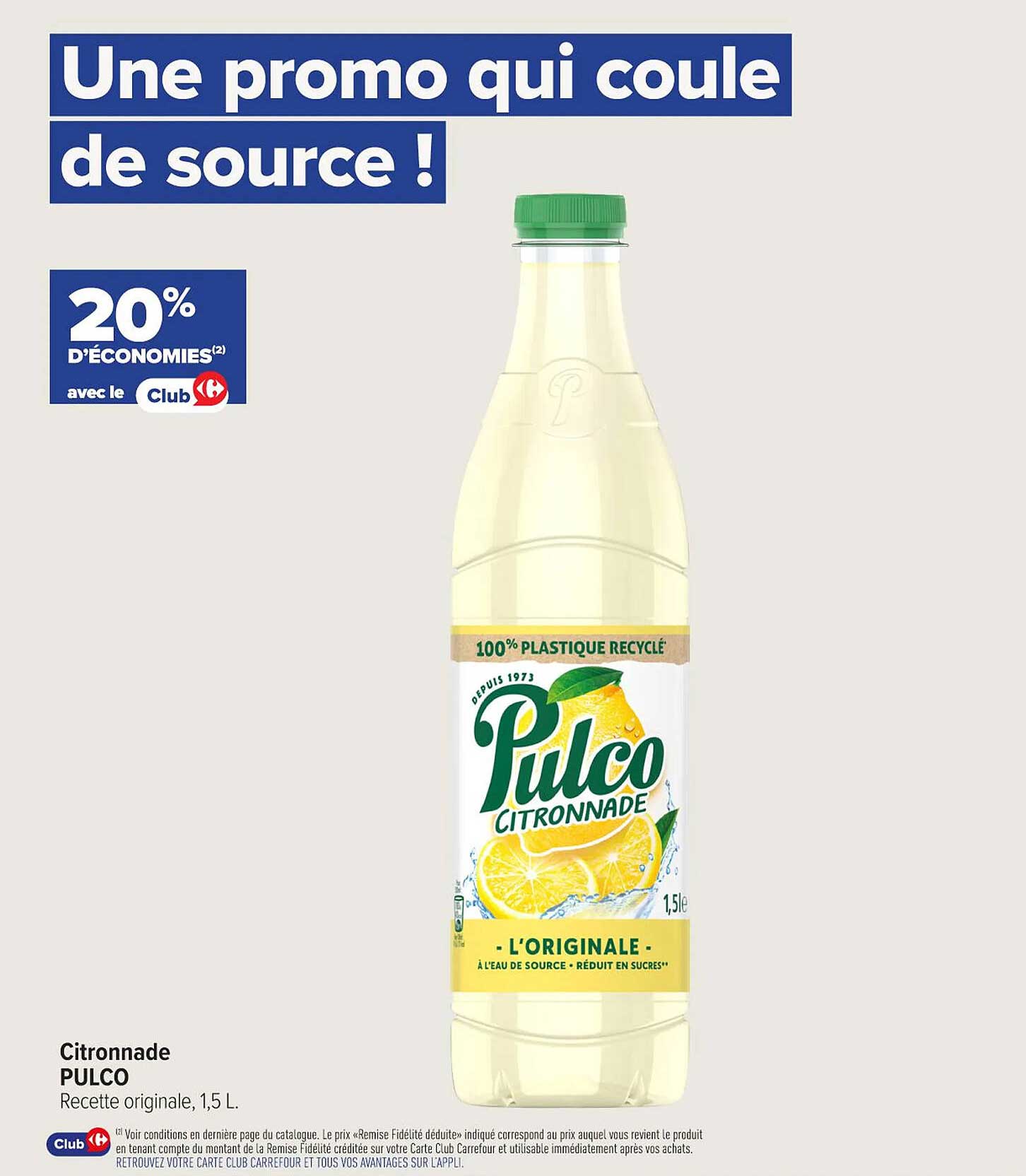 Une promo qui coule de source !