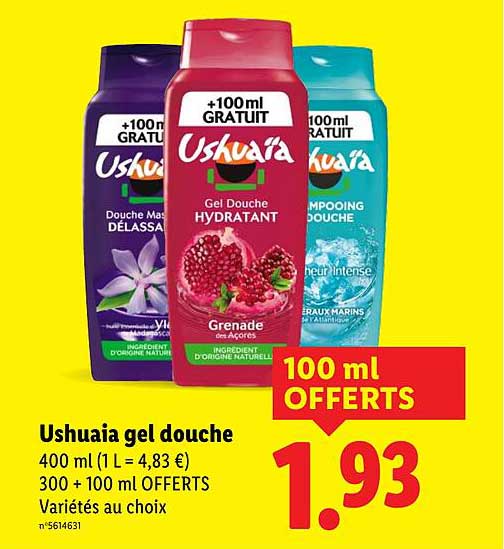 Ushuaia gel douche