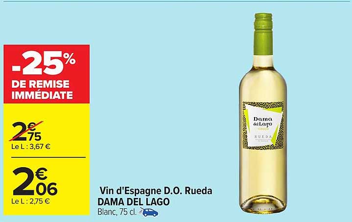 Vin d'Espagne D.O. Rueda DAMA DEL LAGO