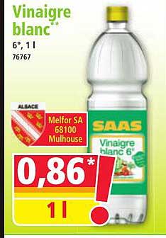 Vinaigre blanc*