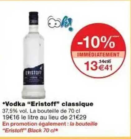 Vodka “Eristoff” classique