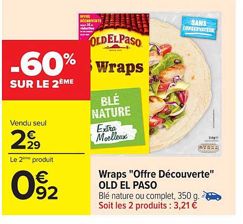 Wraps "Offre Découverte" OLD EL PASO