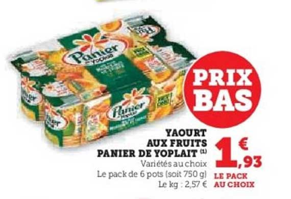 YAOURT AUX FRUITS PANIER DE YOPLAIT