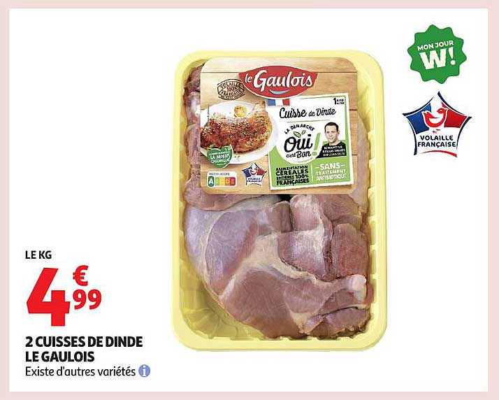 2 CUISSES DE DINDE LE GAULOIS