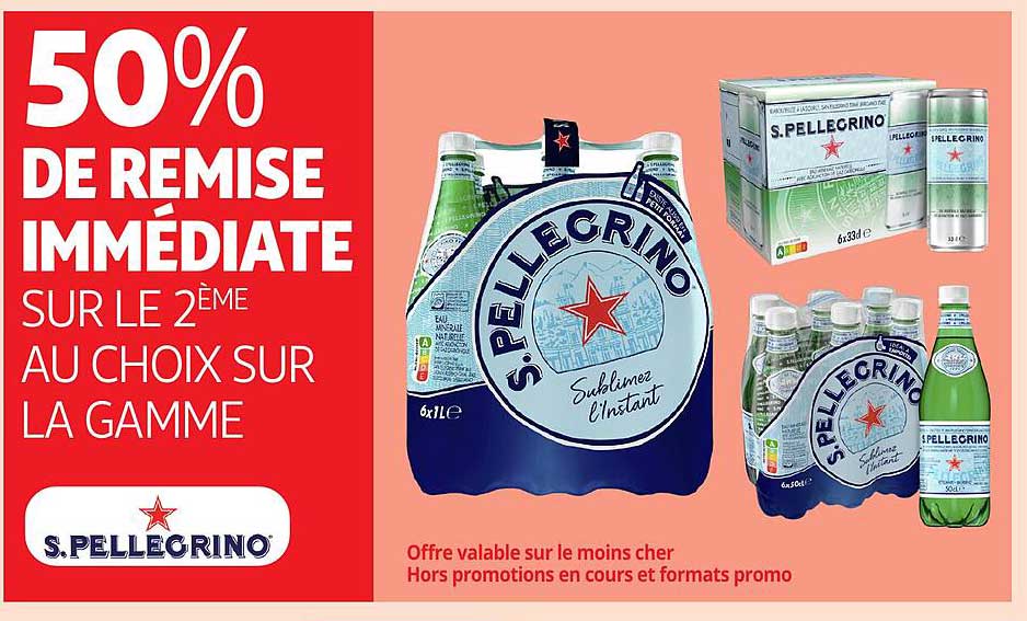 50% DE REMISE IMMÉDIATE SUR LE 2ÈME AU CHOIX SUR LA GAMME