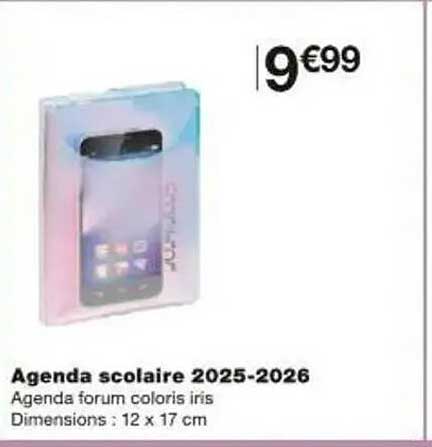Agenda scolaire 2025-2026
