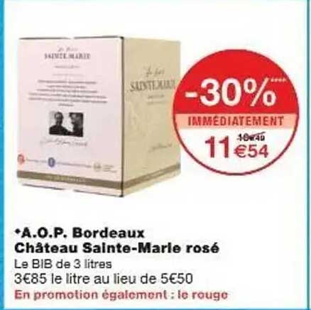 A.O.P. Bordeaux Château Sainte-Marie rosé