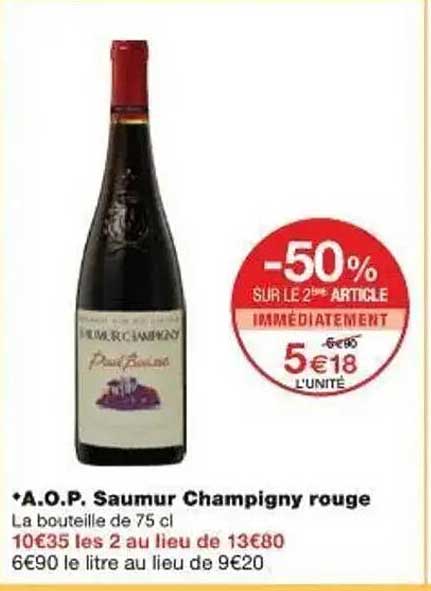 *A.O.P. Saumur Champigny rouge