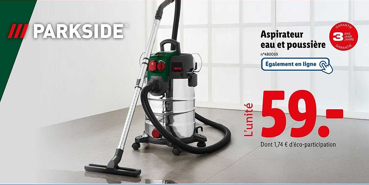 Aspirateur eau et poussière