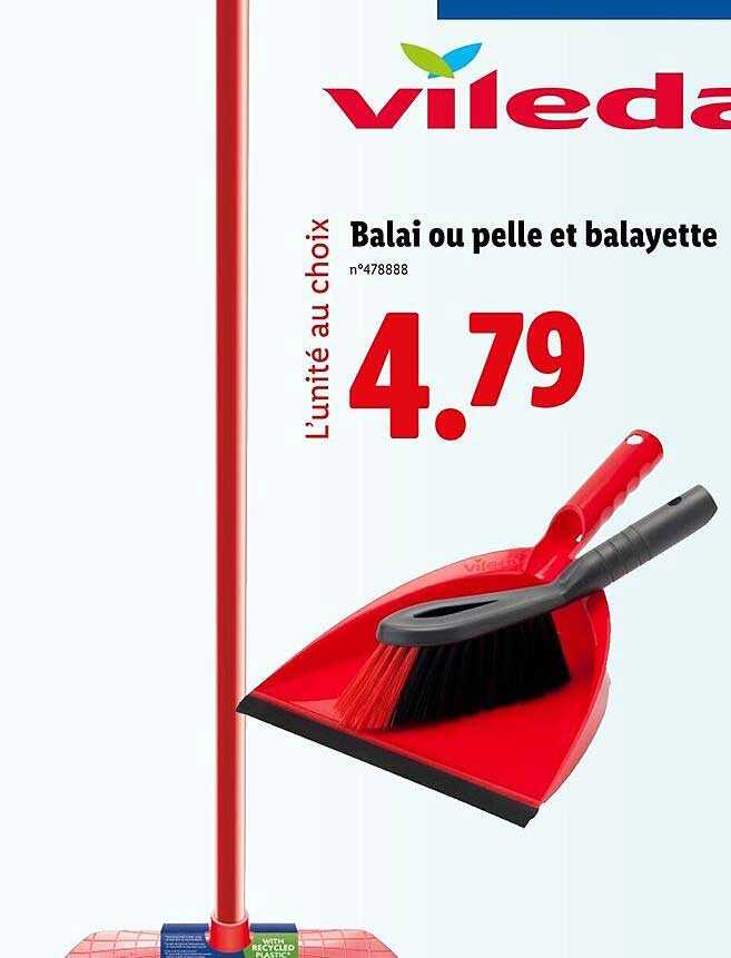 Balai ou pelle et balayette