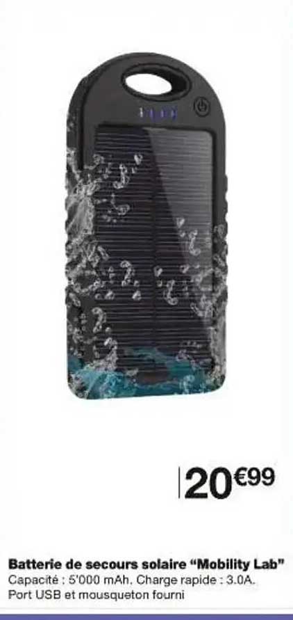 Batterie de secours solaire "Mobility Lab"