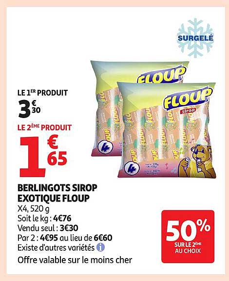 BERLINGOTS SIROP EXOTIQUE FLOUP