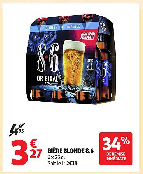 BIÈRE BLONDE 8.6