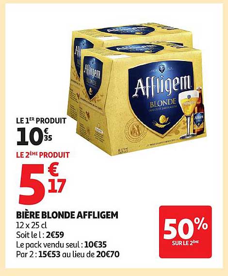 Bière blonde Affligem