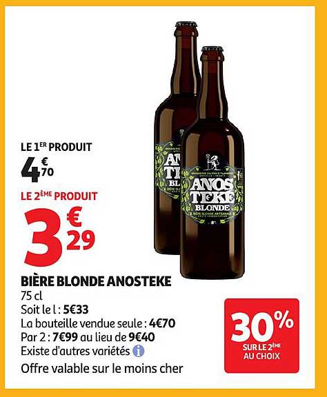 BIÈRE BLONDE ANOSTEKE