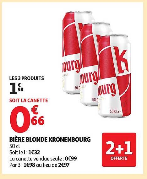 Bière blonde Kronenbourg