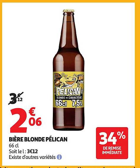 BIÈRE BLONDE PÉLICAN