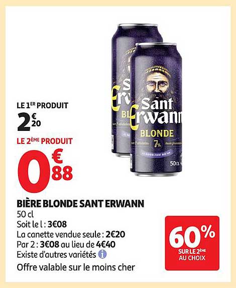 BIÈRE BLONDE SANT ERWANN