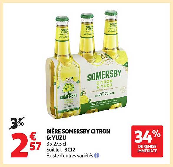 BIÈRE SOMERSBY CITRON & YUZU