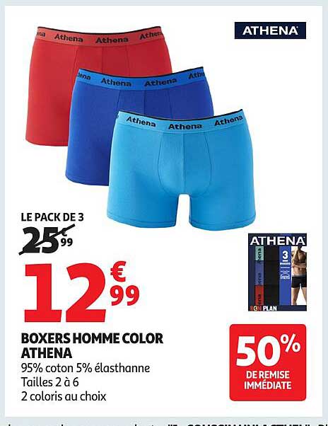 BOXERS HOMME COLOR ATHENA