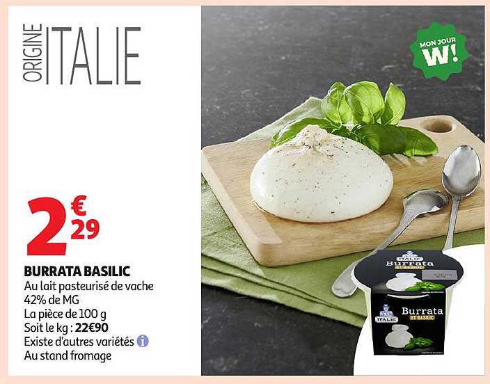Burrata Basilic