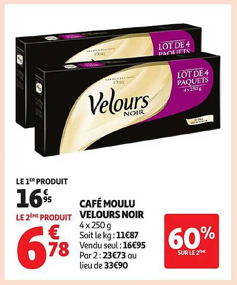 Café Moulu Velours Noir