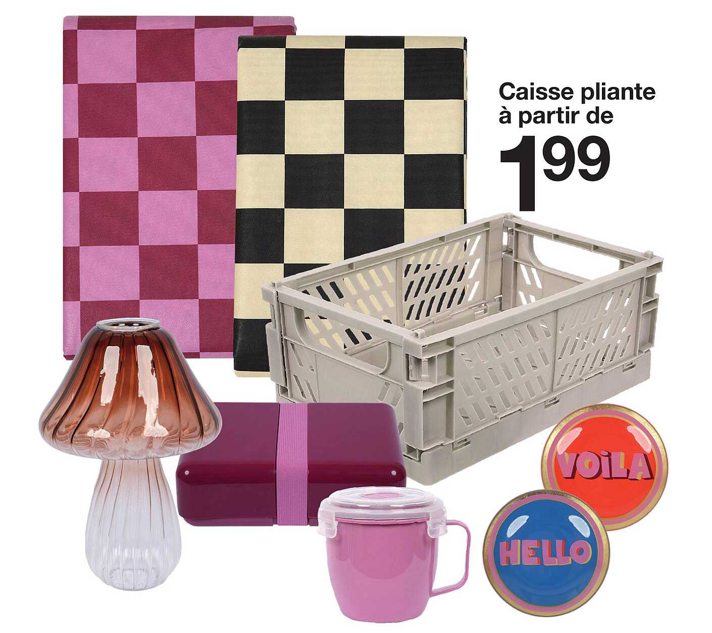 Caisse pliante à partir de 1,99 €