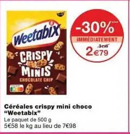 Céréales crispy mini choco "Weetabix"