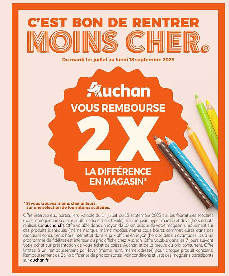 C’EST BON DE RENTRER MOINS CHER.