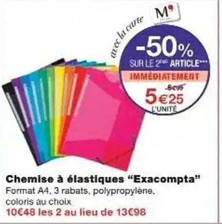 Chemise à élastiques "Exacompta"