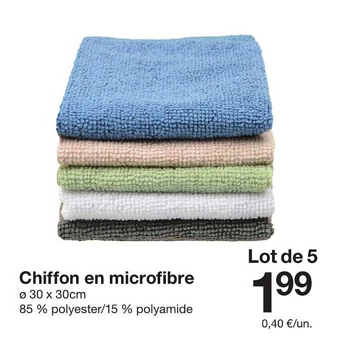 Chiffon en microfibre
