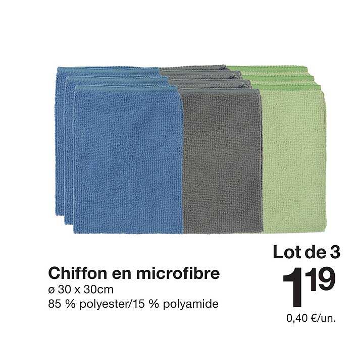Chiffon en microfibre
