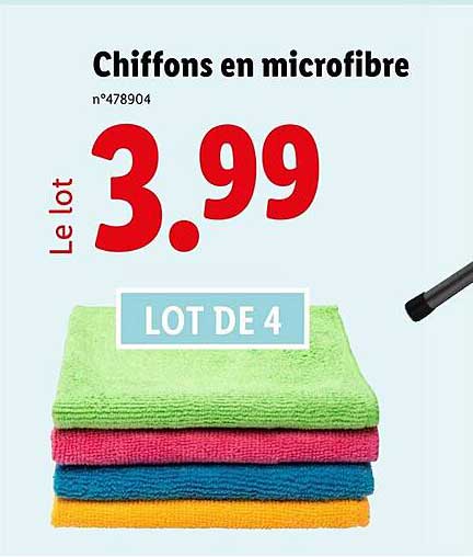 Chiffons en microfibre