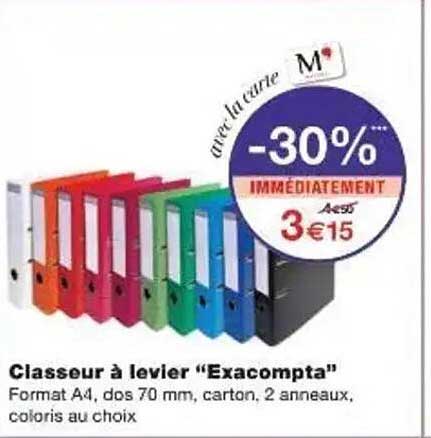 Classeur à levier “Exacompta”