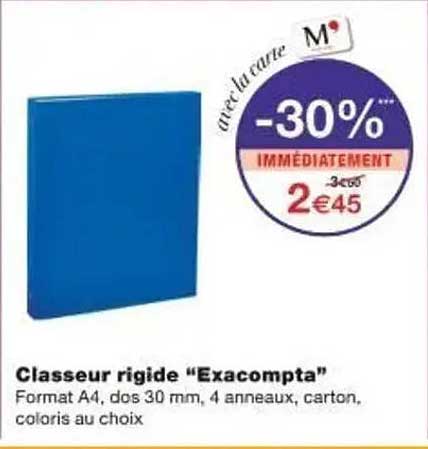 Classeur rigide “Exacompta”