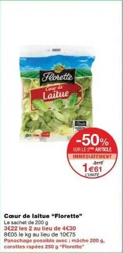 Cœur de laitue "Florette"