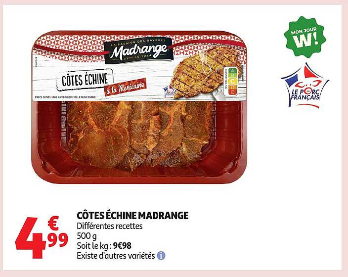 CÔTES ÉCHINE MADRANGE
