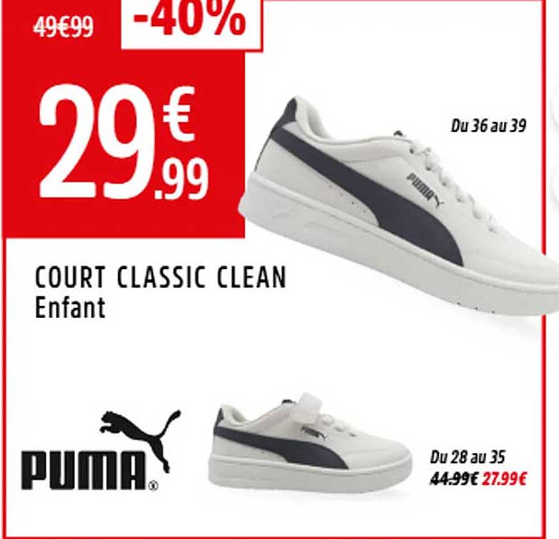 COURT CLASSIC CLEAN Enfant