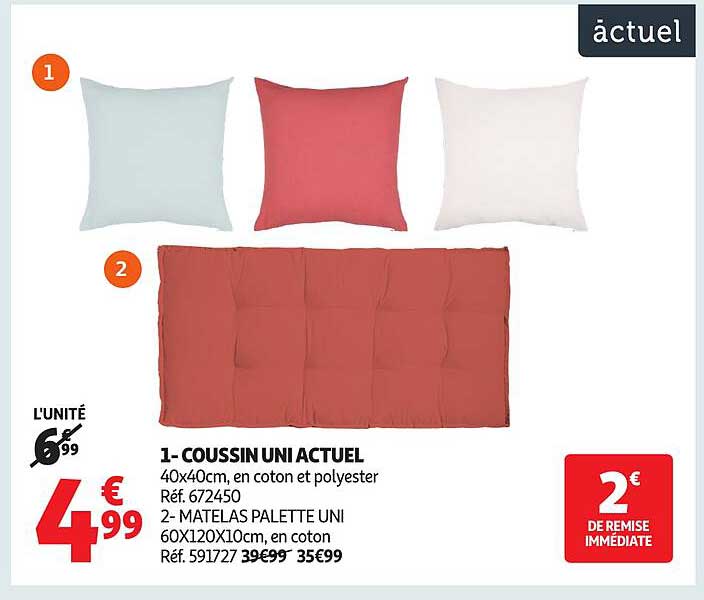 COUSSIN UNI ACTUEL